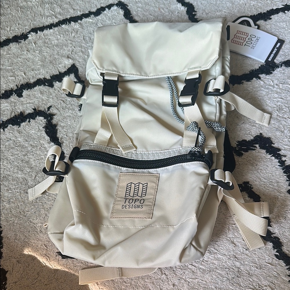 New - Topo Designs Bone White Rover Pack Mini